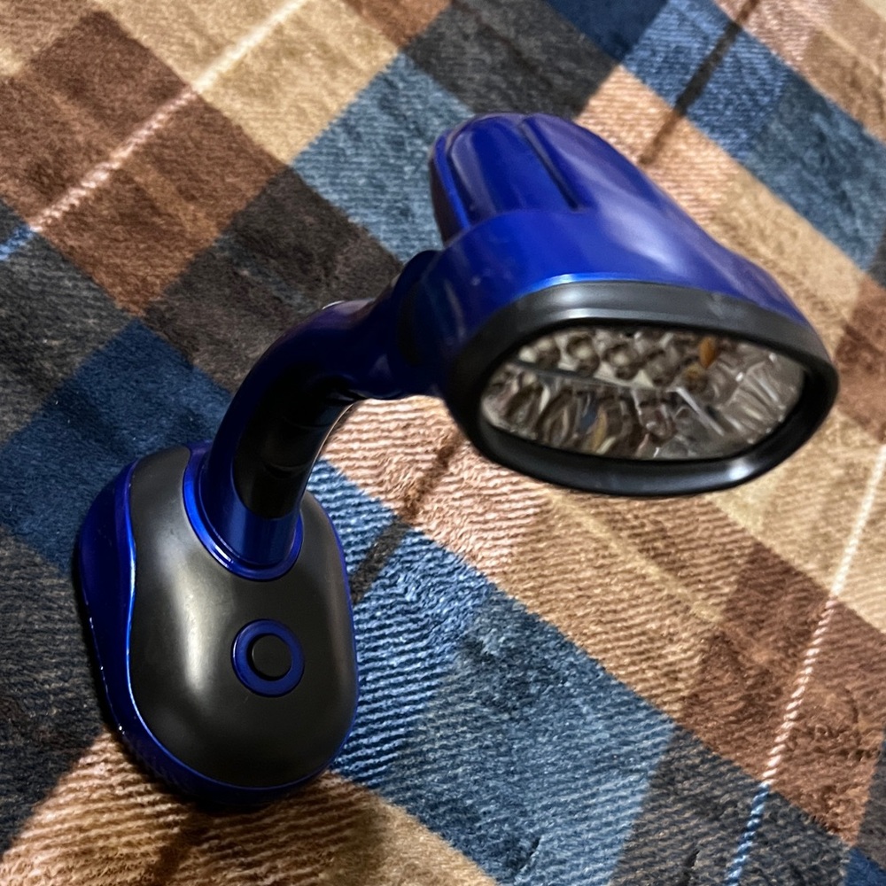 Portable Blue LED Reading Light with Flexible Neck - Unbranded